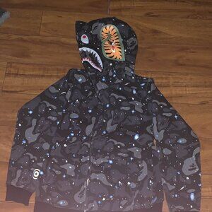 BAPE Space Camo Shark WGM Full-Zip Hoodie